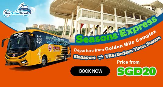 Seasons Express new departure from Singapore Golden Mile Complex to TBS or Berjaya Times Square